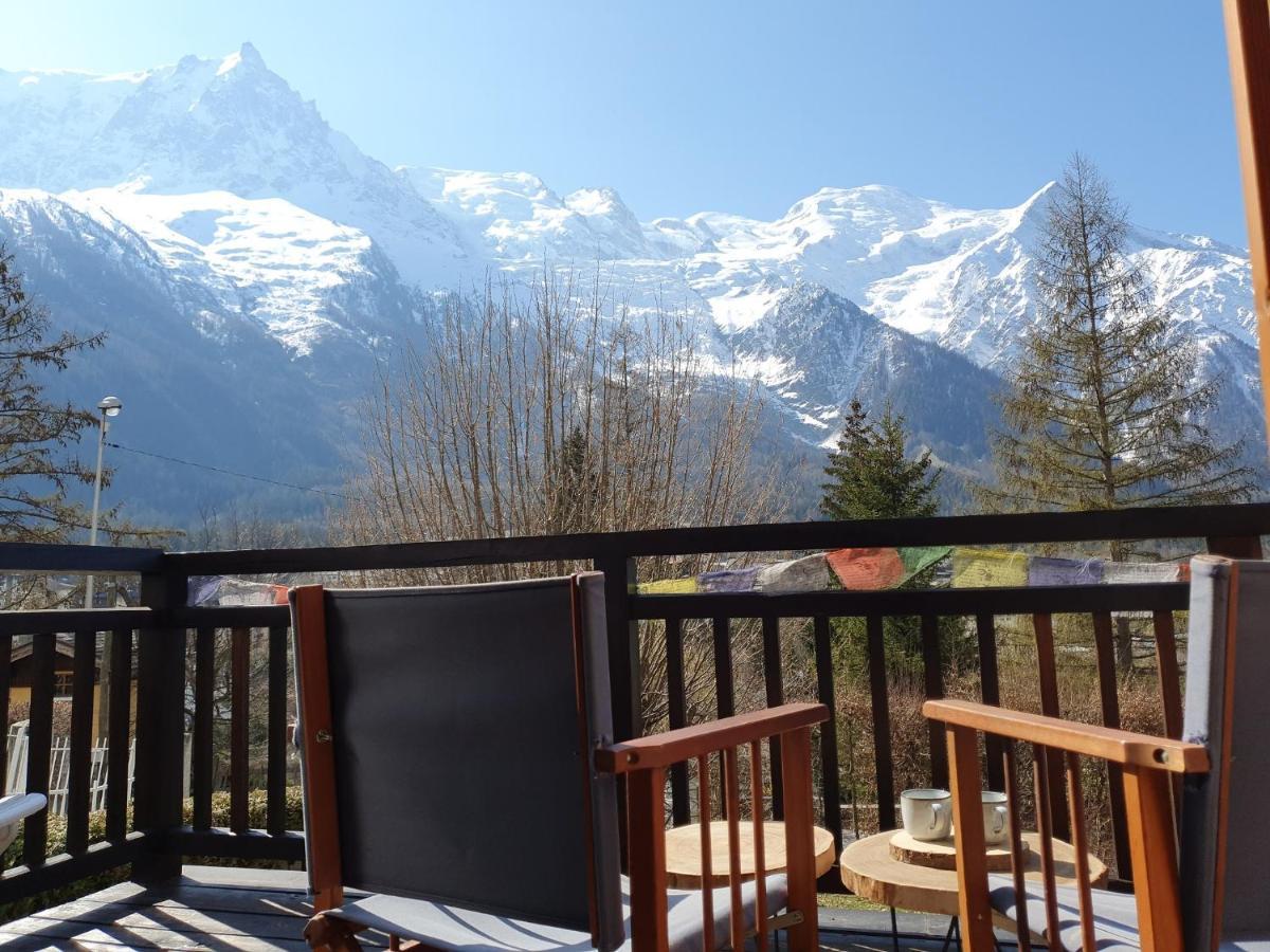 "Chalet Bobo" Cosy & Magnifique Vue Chx Sud Chamonix Exteriér fotografie